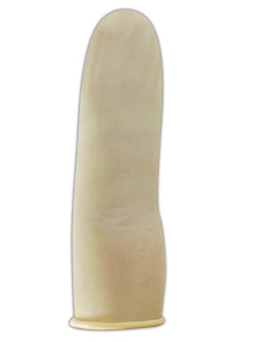 MAGID ECONOWEAR T9776 מיטות אצבעות חד פעמיות | מיטות אצבעות לטקס תעשייתיות ללא אבקה חד פעמיות - עובי 4 מיליון,